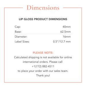 Radical Cosmetics Lip Gloss – Add a touch of shine and hydration with our high-quality lip gloss, designed to deliver a glossy, smooth finish. Weighing just 0.05 lbs and measuring 0.62 x 0.62 x 4.14 inches, this sleek and compact lip gloss is perfect for on-the-go use. Available in a range of stunning shades, each offering a beautifully lustrous, non-sticky formula that enhances lips with a vibrant, glossy finish. Infused with nourishing ingredients, this cruelty-free and paraben-free lip gloss glides on effortlessly, providing long-lasting shine and a plump, fuller-looking pout. Perfect for sensitive lips, our lip gloss is made with clean, non-toxic ingredients and is ideal for everyday wear or adding extra dimension to your makeup look. Proudly made in the USA, this high-performance gloss is formulated to deliver premium results while adhering to our clean beauty standards, making it a must-have for any makeup enthusiast.