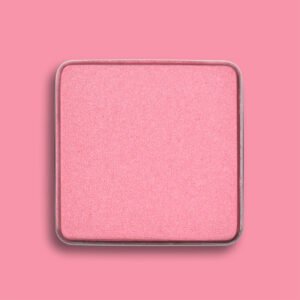 Pink Scarlet High Intensity Pressed Eyeshadow – vibrant, richly pigmented deep rose-pink hue with red undertones and a velvety satin finish, shown in a sleek compact designed for professional cosmetic applications. Clean beauty formulation that is cruelty-free, paraben-free, talc-free, and vegan. Perfect for bold eyeshadow looks, private label makeup lines, and natural color cosmetics. Manufactured in the USA by Radical Cosmetics in a MoCRA-compliant and ISO 9001-certified facility.