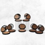 Radical Cosmetics Dark Pressed Foundation Kit – seven clean beauty shades for deep to dark skin tones. Natural, buildable coverage, cruelty-free, paraben-free, and made in the USA.