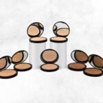 Radical Cosmetics Medium Pressed Foundation Kit – seven clean beauty shades for medium skin tones. Buildable, natural coverage, cruelty-free, paraben-free, and made in the USA.