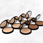Radical Cosmetics Medium Pressed Foundation Kit – seven clean beauty shades for medium skin tones. Buildable, natural coverage, cruelty-free, paraben-free, and made in the USA.