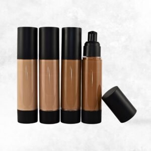 Radical Cosmetics Medium Tinted Moisturizer Kit – four clean beauty shades for medium skin tones. Lightweight, hydrating formula that is paraben-free, cruelty-free, and made in the USA.